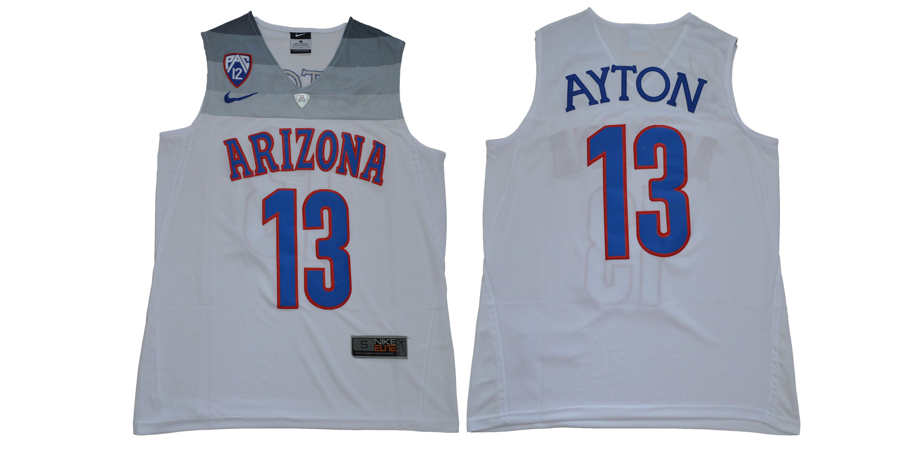 Men Arizona Wildcats 13 Ayton White NBA NCAA Jerseys